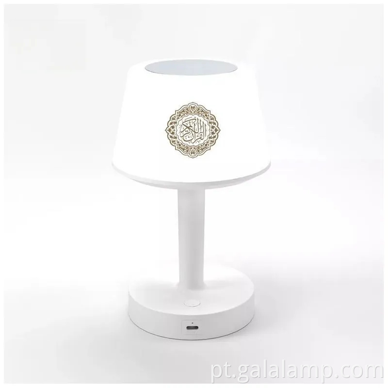 O elegante alto -falante Bluetooth com recitação do Alcorão e Player Alcorão da Luz Noturna Soft